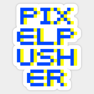 Pixel Pusher Sticker